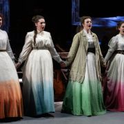 Kitty Whately (Meg), Elizabeth Karani (Amy), Charlotte Badham (Jo), Harriet Eyley (Beth) &copy; Opera Holland Park | Ali Smith