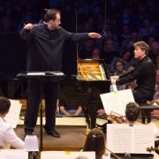 Andris Nelsons, Paul Lewis and the Boston Symphony Orchestra &copy; Hilary Scott