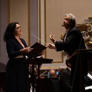 Evelina Dobračeva, Semyon Bychkov and the Czech Philharmonic &copy; Jassy Earl