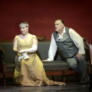 Saioa Hernández (Floria Tosca) et Bryn Terfel (Scarpia) &copy; Vincent Pontet / Opéra national de Paris