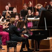 Jan Lisiecki, Ludovic Morlot and the Seattle Symphony &copy; Brandon Patoc
