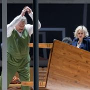 Michael Volle (Wotan) und Anja Kampe (Brünnhilde) &copy; Monika Rittershaus