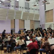 Vimbayi Kaziboni in rehearsal with the BBC Philharmonic &copy; Bachtrack | Lawrence Dunn