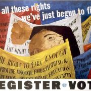 Ben Shahn, “For all these rights we’ve just begun to fight”, CIO Political Action Committee, 1946 &copy; Public Domain | Library of Congress