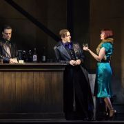 John Relyea (Sparafucile), Benjamin Bernheim (Duke of Mantua) and Aigul Akhmetshina (Maddalena) &copy; Curtis Brown | Met Opera