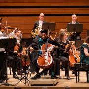 Blake Pouliot, Bryan Cheng and Angel Hewitt with the Orchestre symphonique de Montréal &copy; Antoine Saito