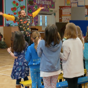 Alex Paxton conducting a children’s choir &copy; Alex Paxton