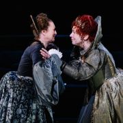 Paula Murrihy (Frances) and Christine Rice (Elizabeth I) &copy; Nirah Sanghani