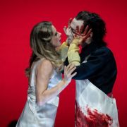 Malin Byström (Salome) and Pablo Delgado (Executioner) &copy; Wiener Staatsoper | Ashley Taylor