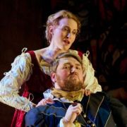 Paula Sides (Lucrezia) and Aidan Edwards (Alfonso) &copy; Richard Hubert Smith