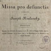 Józef Kozłowski’s Requiem first edition, published in c.1804 &copy; University of Warsaw Library