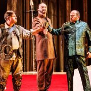 Bradley Daley (Siegfried), Steven Gallop (Hagen) and Chris Hillier (Gunther) &copy; Robin Halls