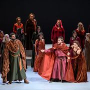 Goderdzi Janelidze (Pagano), Matteo Roma (Arvino) et Salome Jicia (Giselda) &copy; ORW-Liège / J. Berger