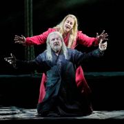 Tomasz Konieczny (Holländer) and Elza van den Heever (Senta) &copy; Ken Howard | Met Opera