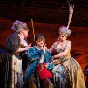 Meredith Arwady (Old Lady), Brian Vu (Candide) and Katrina Galka (Cunegonde) &copy; Evan Zimmermann