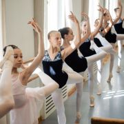 Students in class at the Hungarian Ballet Grand Prix &copy; Grazmel Photography