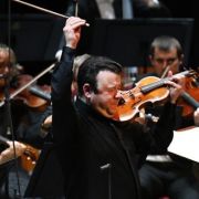 Vadim Gluzman, Gustavo Gimeno and the BBC Symphony Orchestra &copy; BBC | Chris Christodoulou