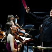 Geneva Lewis, Jaime Martín and the BBC National Orchestra of Wales &copy; BBC | Chris Christodoulou