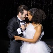 Gabriel Schneider (Macheath) and Cynthia Micas (Polly Peachum) &copy; Jess Shurte
