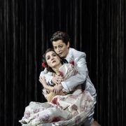 Jaquelina Livieri (Margarita Xirgu) and Hanna Hipp (Lorca) &copy; Johan Persson