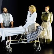 Will Liverman (Dr Josiah Blackwell), Kiera Duffy (Nellie) and Lauren Pearl (Matron) &copy; Dominic M Mercier