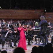 Bomsori Kim, Santtu-Matias Rouvali et l'Orchestre philharmonique de Radio France &copy; Dimitri Scapolan