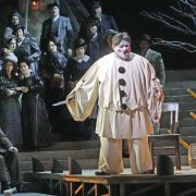 Diego Torre (Canio) and ensemble &copy; Ken Howard for Lyric Opera of Kansas City