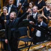 Denis Kozhukhin, Jaume Santonja and the Belgrade Philharmonic Orchestra &copy; Marko Risović