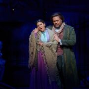Amina Edris (Mimì) and Pene Pati (Rodolfo) &copy; Michael Cooper