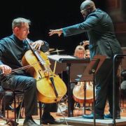 Tim Gill, Vimbayi Kaziboni and the London Sinfonietta &copy; Sisi Burn