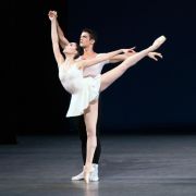 Mira Nadon and Gilbert Bolden III in George Balanchine's Concerto Barocco &copy; Erin Baiano