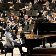Jonathan Biss, Karina Canellakis and the London Philharmonic Orchestra &copy; London Philharmonic Orchestra