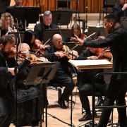 Ilya Gringolts, Roderick Cox and the BBSO &copy; BBC | Mark Allan