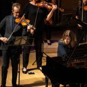 Richard Tognetti, Polina Leschenko and the Australian Chamber Orchestra &copy; Nic Walker