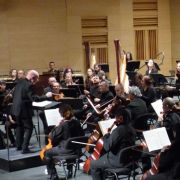 Christoph Eschenbach al frente de la Orquesta de Extremadura &copy; Orquesta de Extremadura