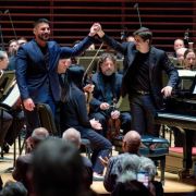Jimmy López Bellido and Javier Perianes with the Philadelphia Orchestra &copy; Jeff Fusco
