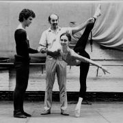 Alain Dubreuil, Ronald Hynd and Eva Edokimova rehearsing Hynd’s 1976 production of The Nutcracker &copy; Anthony Crickmay, courtesy of the Victoria & Albert Museum