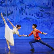Carmen Demirtash as Marie and Filipp Sartorelli as the Nutcracker in Uralsky's The Nutcracker &copy; Ballet of the State Opera Stara Zagora Bulgary