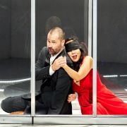 Christophe Dumaux (Orpheus) and Sandy Leung (Eurydice) &copy; Keith Saunders