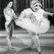 Rudolf Nureyev and Graham Fletcher (Miss Piggy) in The Muppet Show’s Swine Lake &copy; David Dagley, Lucy Woolger's own collection, Graham's daughter