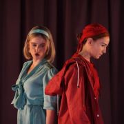 Avery Amereau (Serena Joy) and Kate Lindsey (Offred) &copy; ENO | Zoe Martin