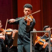 Randall Goosby, Christian Reif and the Seattle Symphony &copy; Brandon Patoc
