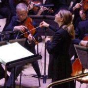 Karina Canellakis and the London Philharmonic Orchestra &copy; London Philharmonic Orchestra