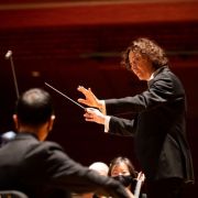 Nathalie Stutzmann conducting the Philadelphia Orchestra &copy; Margo Reed