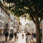 Bachfest poster, Schaffhausen old town &copy; Internationales Bachfest Schaffhausen