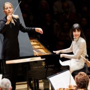 Karina Canellakis and Alice Sara Ott with the New York Philharmonic &copy; Erin Baiano