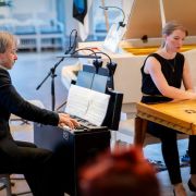 Taavi Kerikmäe (harmonium) and Anna-Liisa Eller (kannel) &copy; Rene Jakobson