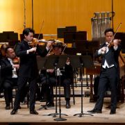 Nikki and Timothy Chooi with the Buffalo Philharmonic © Brett Deneve
