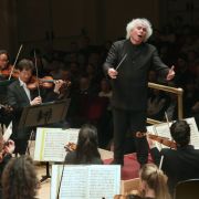 Sir Simon Rattle conducts the Bavarian Radio Symphony Orchestra &copy; Steve J Sherman