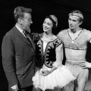 Sir Frederick Ashton with Dame Margot Fonteyn and Rudolf Nureyev &copy; Donald Southern